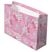 Grand Sac Cadeau Princesse d'anniversaire (Devant Angle)