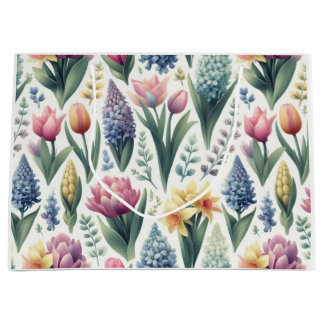 Grand Sac Cadeau Printemps À Pâques