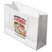 Grand Sac Cadeau Printemps dans la laideur - Illustration de chien  (Devant Angle)