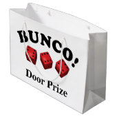 Grand Sac Cadeau Prix de porte de cadeau de matrices de Bunco (Dos Angle)