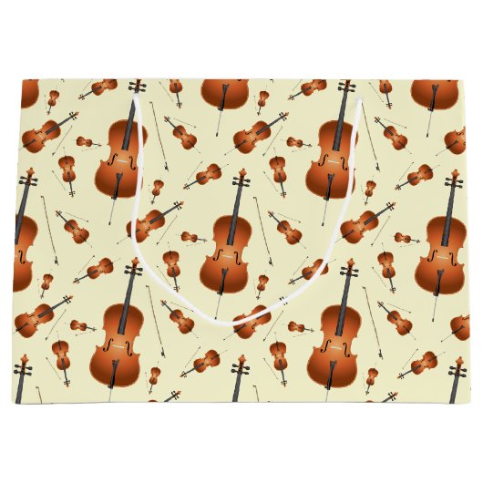 Grand Sac Cadeau Professeur de musique Cello (Devant)