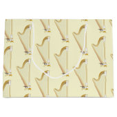 Grand Sac Cadeau Professeur de musique musicale de Harp (Devant)