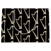 Grand Sac Cadeau Professeur de musique musicale de Harp (Devant)
