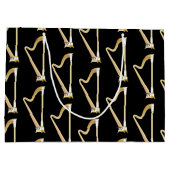 Grand Sac Cadeau Professeur de musique musicale de Harp (Dos)