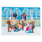 Grand Sac Cadeau Promenade hivernale (Dos)