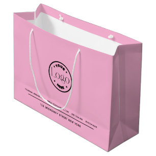 Grand Sac Cadeau Promotion commerciale Logo personnalisé - Arrièr
