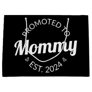 Grand Sac Cadeau Promu À Mommy Est. 2024 I
