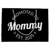 Grand Sac Cadeau Promu À Mommy Est. 2025 I (Dos)