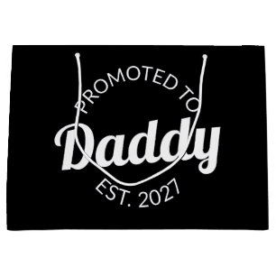 Grand Sac Cadeau Promu Papa 2027 Nouveau Papa Cadeau De Naissance B