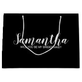 Grand Sac Cadeau Proposition de Bridesmaid moderne (Devant)