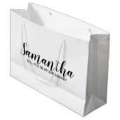 Grand Sac Cadeau Proposition de Bridesmaid moderne (Devant Angle)