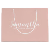 Grand Sac Cadeau Proposition de Bridesmaid moderne (Devant)