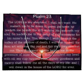 Grand Sac Cadeau Psaume 23 Bible Verse Arbre chrétien (Dos)
