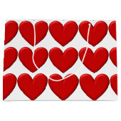 Grand Sac Cadeau Puffy Hearts (Devant)