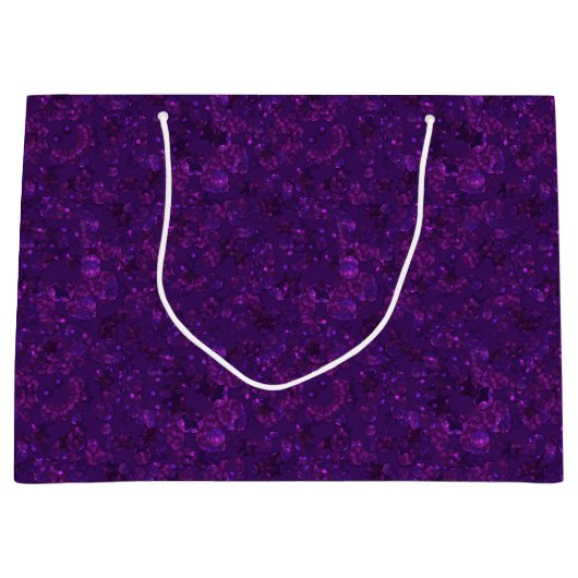 Grand Sac Cadeau Purple confeti (Devant)