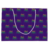 GRAND SAC CADEAU PURPLE OR VERT MARDI GRAS (Dos)