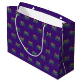 GRAND SAC CADEAU PURPLE OR VERT MARDI GRAS (Dos Angle)