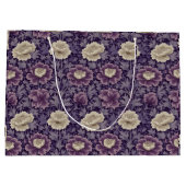 Grand Sac Cadeau Purple William Morris Style Floral (Dos)