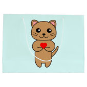 Grand Sac Cadeau Purrfect Love Blue (Dos)