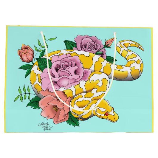 Grand Sac Cadeau Python albino (Dos)