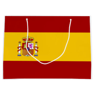Grand Sac Cadeau Qualité du drapeau espagnol