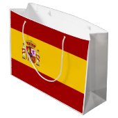Grand Sac Cadeau Qualité du drapeau espagnol (Dos Angle)