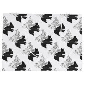 Grand Sac Cadeau Rabbit Silhouette main (Dos)