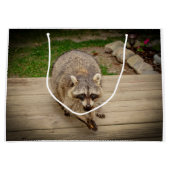 Grand Sac Cadeau Raccoon avec une puce (Devant)