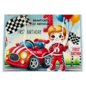 Grand Sac Cadeau Racing Car Boy 1er anniversaire (Devant)