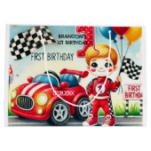 Grand Sac Cadeau Racing Car Boy 1er anniversaire (Dos)