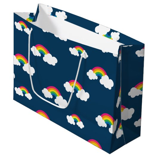 Grand sac cadeau Rainbow (Devant Angle)