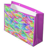 Grand Sac Cadeau Rainbow sparkle bubbles (Devant Angle)