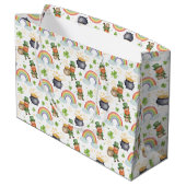 Grand Sac Cadeau Rainbows Shamrocks Leprechauns St Patrick's Day  (Dos Angle)