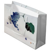 Grand Sac Cadeau Raisin et souris, Watanabe Seitei (Devant Angle)