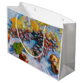Grand Sac Cadeau Raisins, citrons, poires et pommes, Van Gogh (Dos Angle)