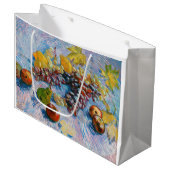 Grand Sac Cadeau Raisins, citrons, poires et pommes, Van Gogh (Devant Angle)
