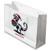 Grand Sac Cadeau rapace de Noël Santa hat (Devant Angle)