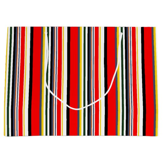 Grand Sac Cadeau Rayures (Devant)