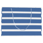 Grand Sac Cadeau Rayures bleues (Dos)