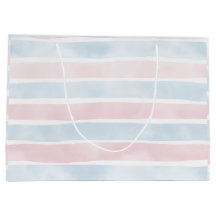 Rayures d'aquarelle rose et bleu pastel tendre 
