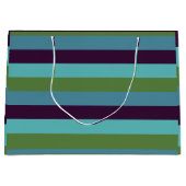 Grand Sac Cadeau Rayures d'harmonie côtière (Devant)