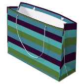 Grand Sac Cadeau Rayures d'harmonie côtière (Dos Angle)