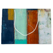 Grand Sac Cadeau Rectangles Abstraites (Devant)