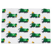 Grand Sac Cadeau Recyclage Camion à ordures (Devant)