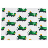 Grand Sac Cadeau Recyclage Camion à ordures (Dos)