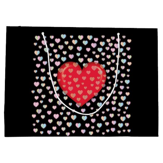 Grand Sac Cadeau red heart witkel pattern (Dos)