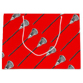 Grand Sac Cadeau Red Lacrosse (Devant)