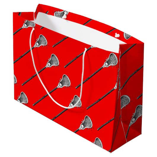 Grand Sac Cadeau Red Lacrosse (Dos Angle)
