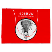 Grand sac cadeau Red Lacrosse (Dos)