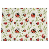 Grand Sac Cadeau Red Ladybugs Birthday (Devant)